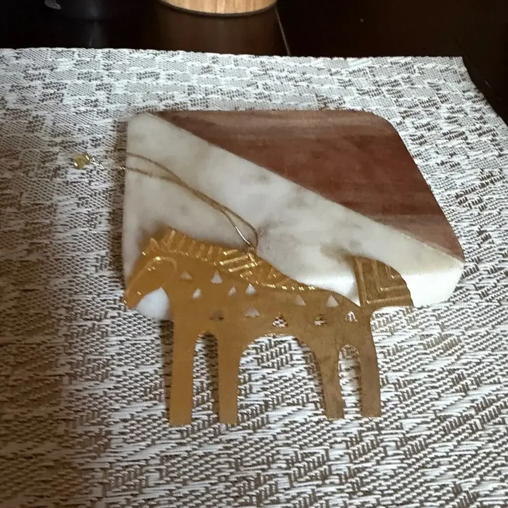 Laurel Burch Gold Horse Ornament